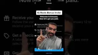 This is an Instagram Reels Play Bonus Invite