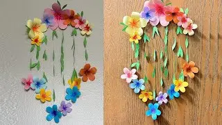 DIY Wall Hanging | Party Wall Backdrop Decoration Idea | Paper Flowers