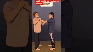 Throat grabs self-defence tutorial #tutorial #selfdefense #martialarts #safety #karate #kickboxing