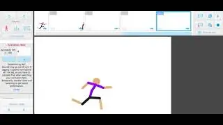 Stick nodes running animation test