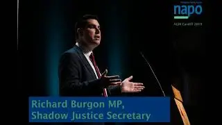 Richard Burgon MP, Shadow Justice Secretary at Napo AGM, Cardiff 2019