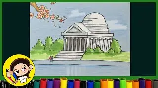 How To Draw Thomas Jefferson Memorial|Washington D.C.|Easy|2023|简笔画