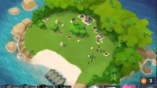 Boom Beach - Attacking Dr  Terror at HQ 7