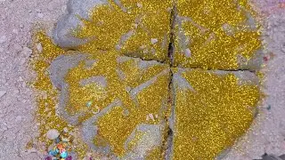 Shiny Gold Chalk Crushing ASMR 💛#fyp #foryou #asmr #trending #youtube #video #viral #gold 
