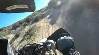 Riding 2021 Husky FE350S up a fun trail with Scott