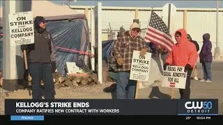 Strike At Kellogg Ends After Approval Of New Contract; Workers To Return Monday