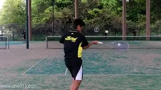 ソフトテニス　全日本U17合宿2016　練習　乱打　広岡（上宮高校）ー北本（高田商業高校）
