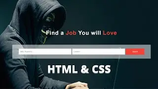 Create Dynamic Search Box  Using HTML & CSS