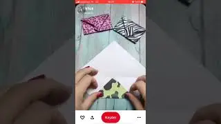 Kağıttan hızlı zarf yapımı.