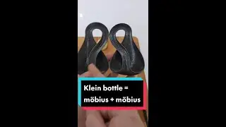 Klein bottle is a 4D M&ouml;bius strip