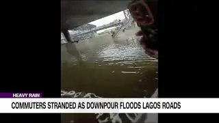 Heavy Rain, Commuters Stranded As Downpour Floods Lagos Roads