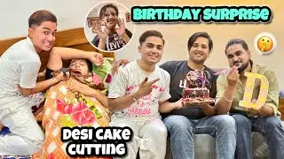 Danish के घर पर जा कर birthday surprise de diya🔥हुलिया ख़राब कर दिया 🤣पूरे घर में cake cake 🎂