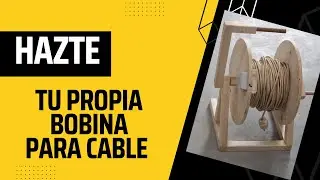 Hazte tu BOBINA RECOGE CABLE de Madera. Verás que fácil es organizar tu cable de 50 metros!!!!!!