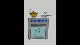 How to draw kitchen appliances