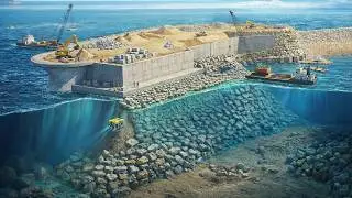 Вот как строятся искусственные острова в глубоководных условиях.