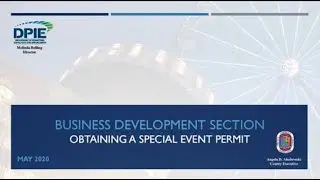Obtaining a Special Event Permit
