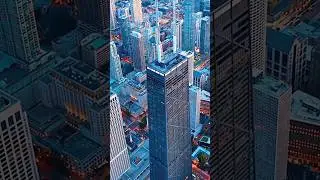 Chicago cityscape with dusk falling #usa #travel