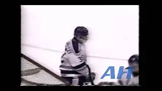 OHL Jan. 31, 1992 Mike Lenarduzzi save Sudbury Wolves North Bay Centennials
