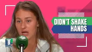 Ukrainian Marta Kostyuk EXPLAINS why she DIDN'T SHAE hands with Belarusian Aryna Sabalenka