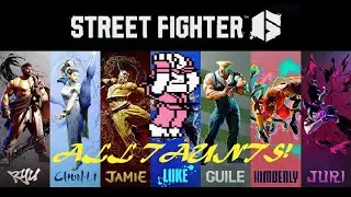 Street Fighter 6 Beta All Taunts!