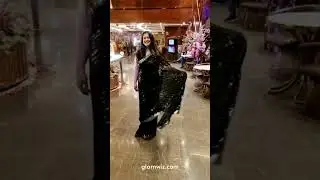 Glamwiz Saree Customer Review | Black Sequin Saree Customer Review