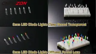 Diffused 3mm Led Diode Kit White Red Green Blue Yellow Orange