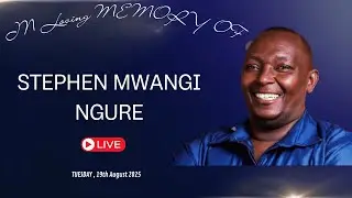 In Loving Memory of  Stephen Mwangi Ngure  1966 -- 2025