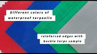 Waterproof PE tarpaulin,different colors,reinforced edge with buckle
