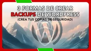 3 formas de realizar BACKUPS de WORDPRESS. Crea tu copia de seguridad