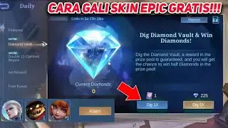 DRAW EVENT DIAMOND VAULT TERBARU MOBILE LEGENDS 2021!!! CARA DAPATKAN SKIN EPIC LIMIT ALUCARD GRATIS