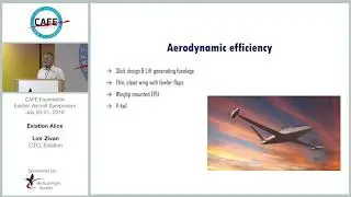 CAFE EAS 2019 #24 - Lior Zivan - Eviation Alice - All Electric Aircraft Design Challenges