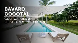 For rent swim-up 3BR apartment in Golf Garden 2, Cocotal, Bavaro