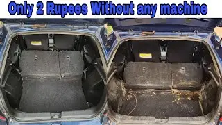Without any machine only 2 rupees NR Car Wash Shampoo how to  interior cleaning at home #nittorai