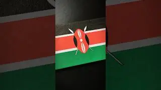 KENYA 🇰🇪 Flag Drawing #kenya #africa #posca #flagdrawing