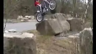 Motorcycle trial riding (Mika Vesterinen & Shaun Morris)
