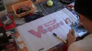 Cardfight!! Vanguard Custom Mat Drawing: Cat Butler Logo Mat