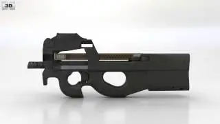 FN P90 3D model by 3DModels.org