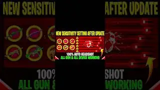 All Gun Headshot Sensitivity Setting After New OB46 Update | Free Fire Max Auto Headshot Sensitivity