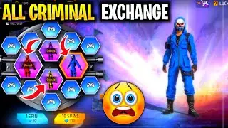 Exchange All Criminal Free 🤑 | Get All Rare Criminal Bundle In One Spin 😨 #shorts #short