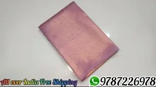 😍Latest Self Copper Semi Soft Silk Saree ❤Free shipping#viral#pongal#offer#silksarees#trending#silk 