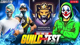 FREE FIRE GUILD TEST LIVE 🔥 | 1vs2 CHALLENGE 😱 | NOOB vs PRO | FF LIVE STREAM #freefire #freefirefun