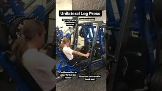 Unilateral leg Press -one of my favorite exercises #gluteworkout #weightlifting #womenwholift