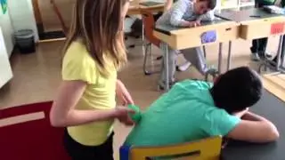 Lugn stund i klassrummet