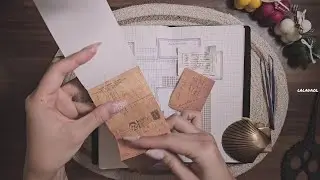 ASMR 두 가지 다이어리로 빈티지 다이어리꾸미기 #journal #relaxing #scrapbooking #문구덕후 #collage #sticker 