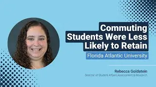 Commuter Students Weren't Retaining at the Same Rates