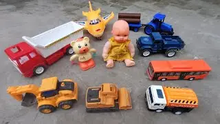 dump truck for kids | tractor trolley jcb | Doraemon | helicopter toy 