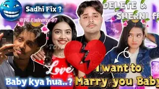 Delete & Sherni Breakup 💔🥺 ? || Sherni propose Delete for sadhi 💀🔥 #sheriff #freefire