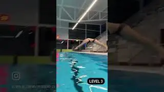 The 4 levels of diving #swimming #fun #swim #sport #netherlands #swimmer #swimmingisfun #challenge