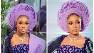 How to tie your bridal round Ace   #suziestouches #traditionalwedding #gelestyles #gele