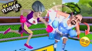 Miss T Punched Franics Face In A BOXING MATCH 😱🥊 | SCARY TEACHER 3D | itwasandy 